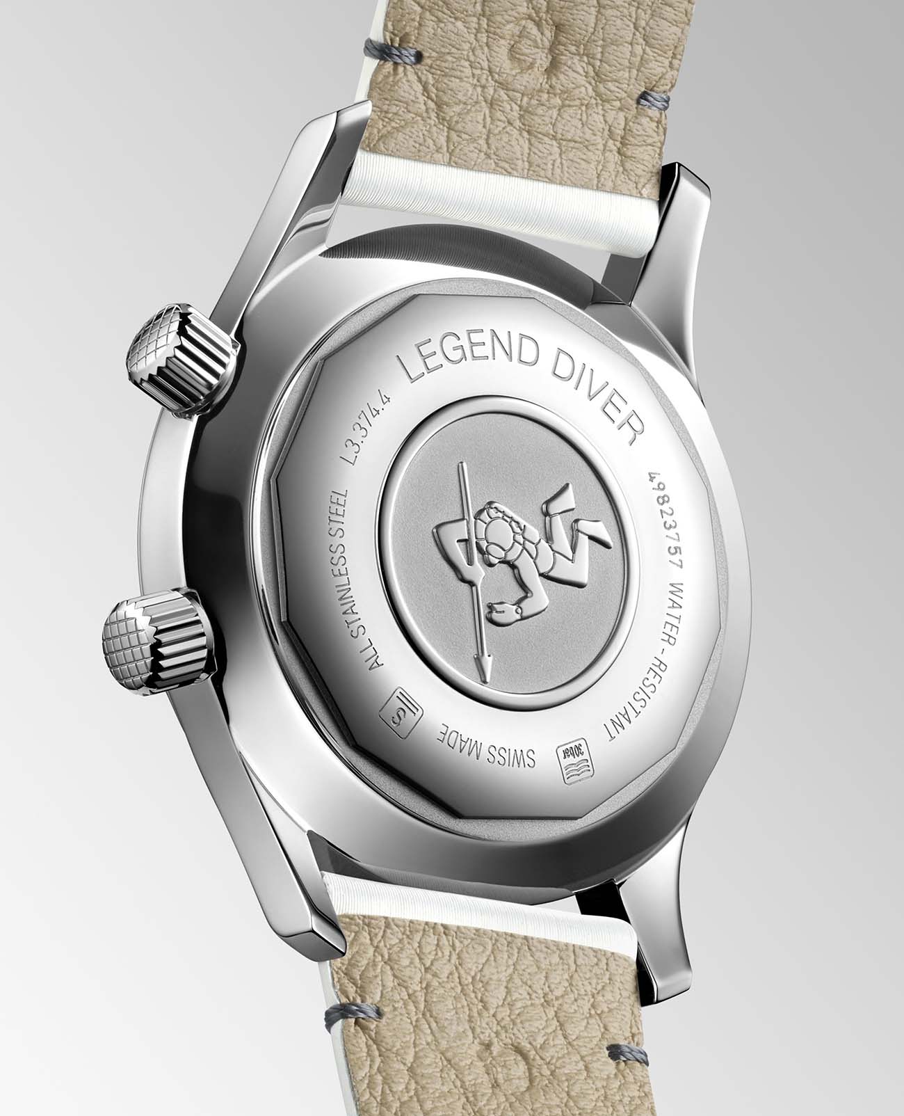 Longines Longines Legend Diver Watch L3.374.4.80.0 женские часы перламутровый циферблат на запястье